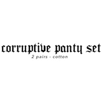 corruptive party set 2 pairs cotton