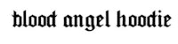 blood angel hoodie logo